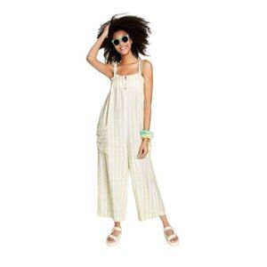 Stoney Clover Lane X Target Sleeveless Jumpsuit Yellow Stripe Size S